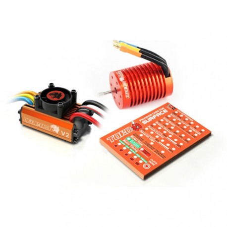 LEOPARD V2 1/10 Brushless combo : Esc, 12,0T motor & Prog. Card