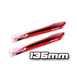 Glass Fiber Blade 135mm -Red/Orange (130X)