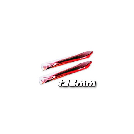 Glass Fiber Blade 135mm -Red/Orange (130X)