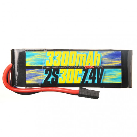 DISC.. Batterie Lipo 2s 7.4v 3300mAh 30C pour Traxxas 1/10