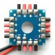 DISC.. Power distribution board for Drones (8x 30Amp 3,5mm bullet out