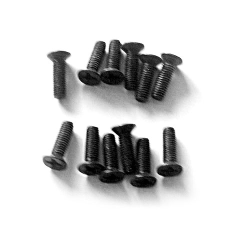 ISO Flat Cross Screws 3x10 (12pcs)