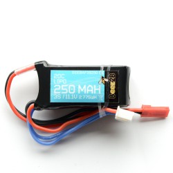 DISC.. 3S 11.1v 250mAh 20C Lipo Battery (17 x 22 x 40mm - 25g - Bec)