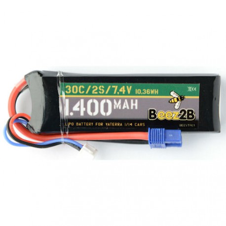 DISC.. 2s 7.4v 1400mAh Lipo Battery for Vaterra 1/14 Cars