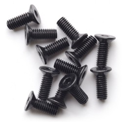 Flat head hex fine pitch screws HM4x12 (12 pcs)