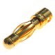 Connector : 4.0mm gold plated Male plug (10pcs)