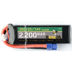 DISC.. 2s 7.4v 2200mAh Lipo Battery for Vaterra 1/14 Cars & crawler