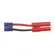 DISC.. Adaptateur prise EC3  controleur (M) vers 4.0mm FMS bat. (F)