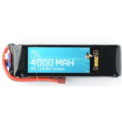 DISC.. 4S 14.8v 4000mAh 35C Lipo Battery (34 x 46 x 144mm - 433g - De