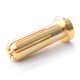 Connector : 5.0mm gold Bullet plated Male plug (10pcs)