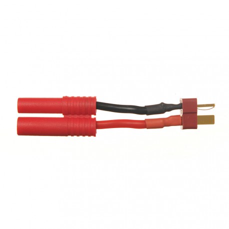 DISC.. Adaptateur prise Deans (T) controleur (M) vers 4.0mm FMS (F)