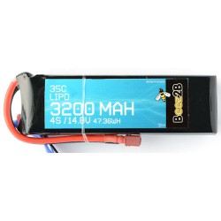 DISC.. 4S 14.8v 3200mAh 35C Lipo Battery (29 x 44 x 135mm - 359g - De