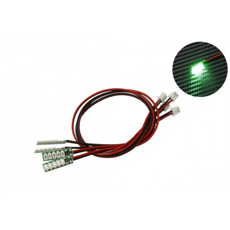 DISC.. Green LED (JR 2-Pin flat connector) x4