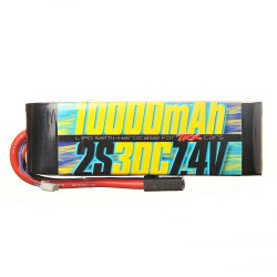 DISC.. 2s 7.4v 10.000mAh 30C Lipo Battery for Traxxas 1/10 cars