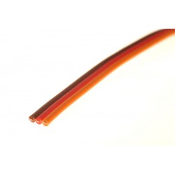 red ,orange ,brown flat wire ,26AWG (0,13mm²)  - 1m