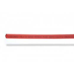 6mm thick shrink tube red - 1m