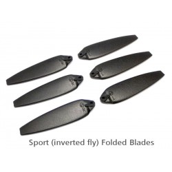 200QX Sport Folded Blade - Black(6 pcs, 3R+3L)