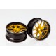 DISC.. Corvette GT2, CNC Alloy Rims (gold / black)