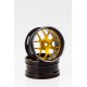 DISC.. Corvette GT2, CNC Alloy Rims (gold / black)