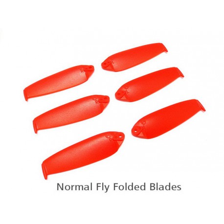 200QX Normal Folded Blade -Red (6 pcs, 3R+3L)