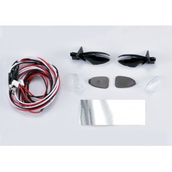 Rear view mirror set "Touringcar" incl. LED