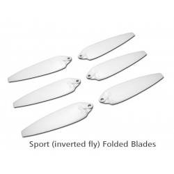 200QX Sport Folded Blade -White (6 pcs, 3R+3L)