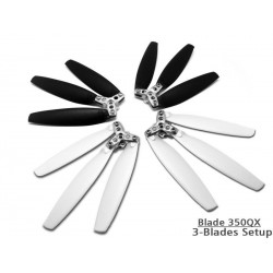 350QX Tri-Blades Prop set ( 4 Blade Grips, 12 Blades)