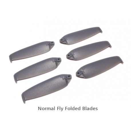 200QX Normal Folded Blade - Grey (6 pcs, 3R+3L)