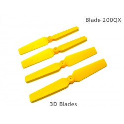 200QX 3D Fixed Props - Yellow (4 pcs, 2R+2L)