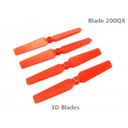 200QX 3D Fixed Props - Red (4 pcs, 2R+2L)