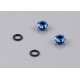 DISC.. LED Holder CNC Alloy for 3mm Light, Blue