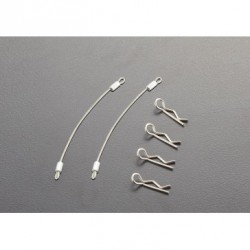 Body Clips (4pcs.) with Metal cord 100mm (2pcs.)