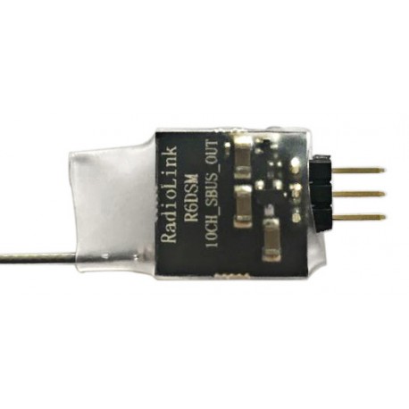 R6DSMicro (1g) 2.4Ghz 10Ch S.Bus Receiver (DSSS + FHSS)