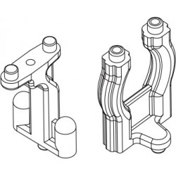 DISC.. Front/rear upper deck mount for Mad Monster 1/6