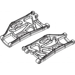 DISC.. Fr. Lower Susp. Arm (2pcs) for Mad Monster 1/6