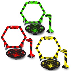 DISC.. Gates, flags & bases for nano FPV (3pcs - Yellow, Green & Red)