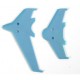 DISC..Vertical & horizontal tail blade set(blue) (EK1-0442L) for HBK3