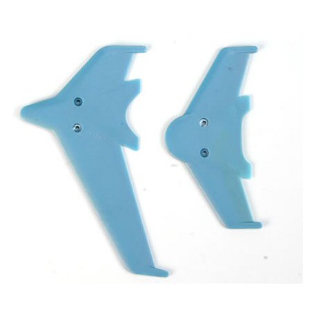 DISC..Vertical & horizontal tail blade set(blue) (EK1-0442L) for HBK3