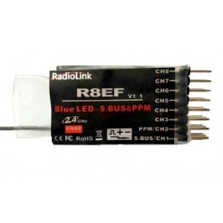 R8EF 2.4Ghz 8Ch Receiver for T8FB