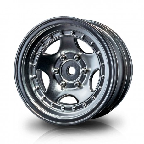 Flat silver 236 1.9" wheel (+5) (4)