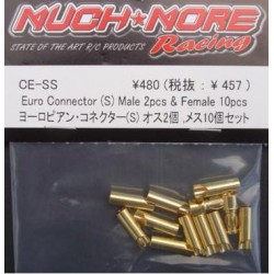 DISC. Euro Connector (Small) Male 2pcs&Female 10pcs