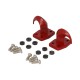 Big towing hooks with mounting plate (2 pcs)