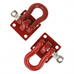 Towing shackle 15 mm with mounting plate (2 pcs)