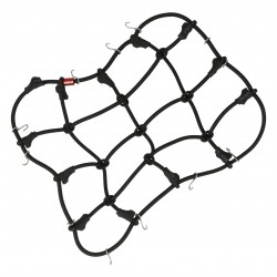 Luggage net with hooks (150 x 120 mm) - black