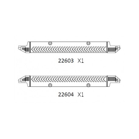 PG4 part : foot rest electroplate