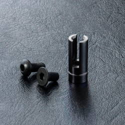 Alum. antenna pipe mount (black)