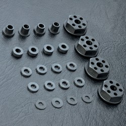 XXX Hex. wheel hubs & spacer set