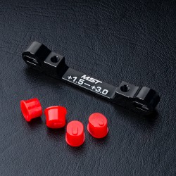 Adjustable alum. suspension mount (+1.5-+3.0) (black)