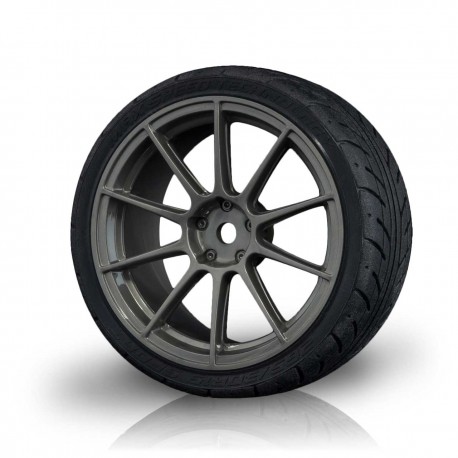 Silver grey 5H wheel w/ AD realistic tire (4)