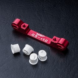 Adjustable alum. suspension mount (-0.5-+1.0) (red)